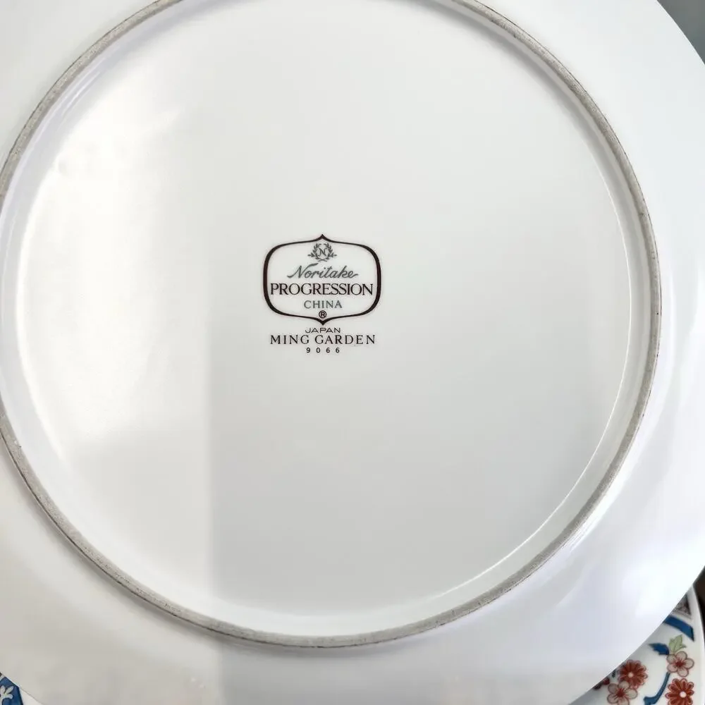 4 x Imari Noritake MING GARDEN Dinner Plates 10.5” Chinoiserie Japanese 9066